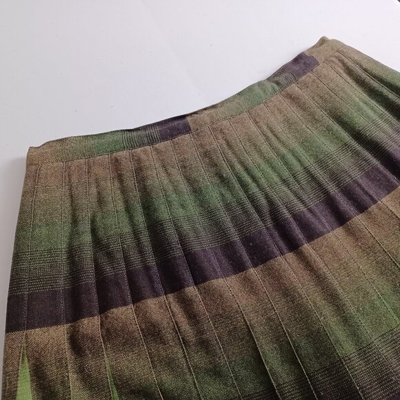 Sportrite In’n Outer Vintage Wool Pleated Midi Skirt - Picture 3 of 12